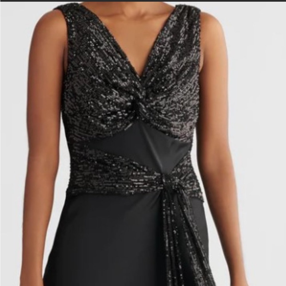 Sachin and Babi  Black Gown with Sequins, size 4, tags still on-never worn.